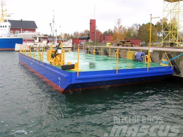  Flat Top  Barge / Pråm / Ponton 18 meter Darbiniai laivai / baržos ir pantonai