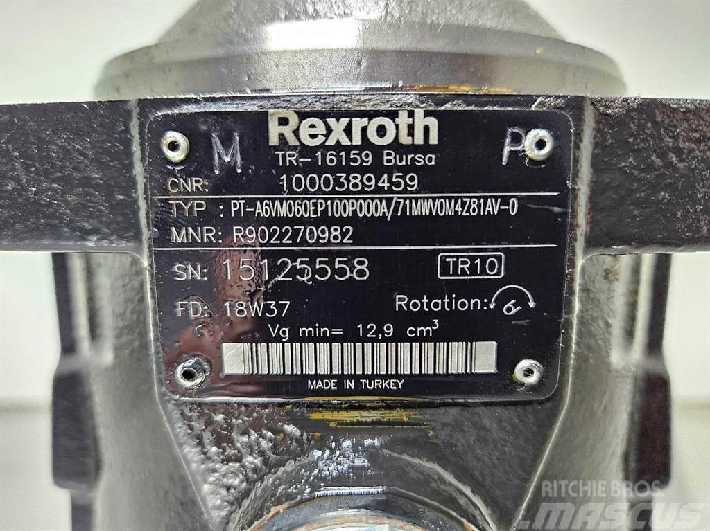 Wacker Neuson 1000389459-Rexroth A6VM060EP-Drive pump/Fahrpumpe Hidraulikos įrenginiai