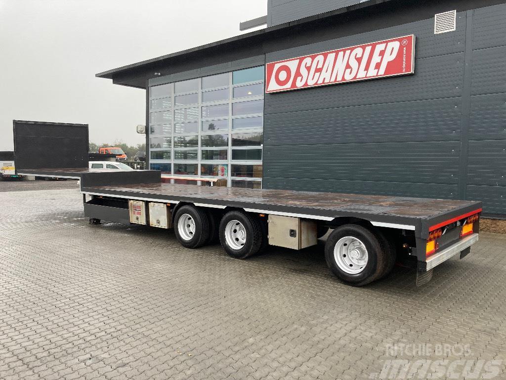Istrail 3 akslet Jumbo Bortinių sunkvežimių priekabos su nuleidžiamais bortais