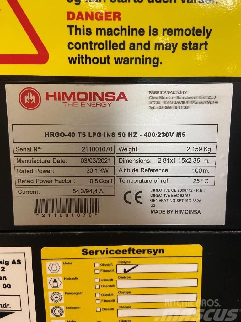 Himoinsa HRGO-40 T5 LPG Dujų generatoriai