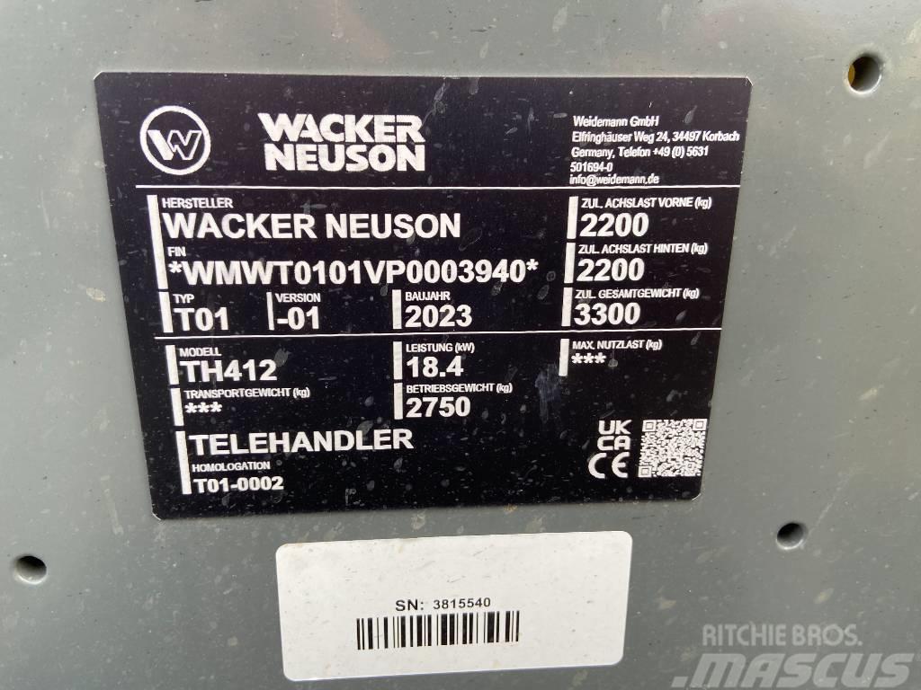 Wacker Neuson TH412 Teleskopiniai krautuvai