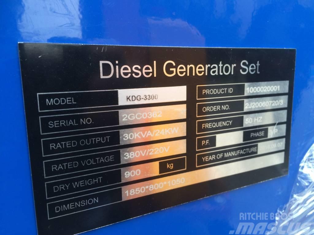 Kubota powred diesel generator set sq 3300 KOVO Dyzeliniai generatoriai