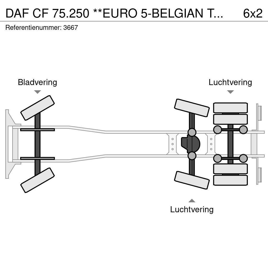 DAF CF 75.250 **EURO 5-BELGIAN TRUCK-REFUSE TRUCK** Šiukšliavežės