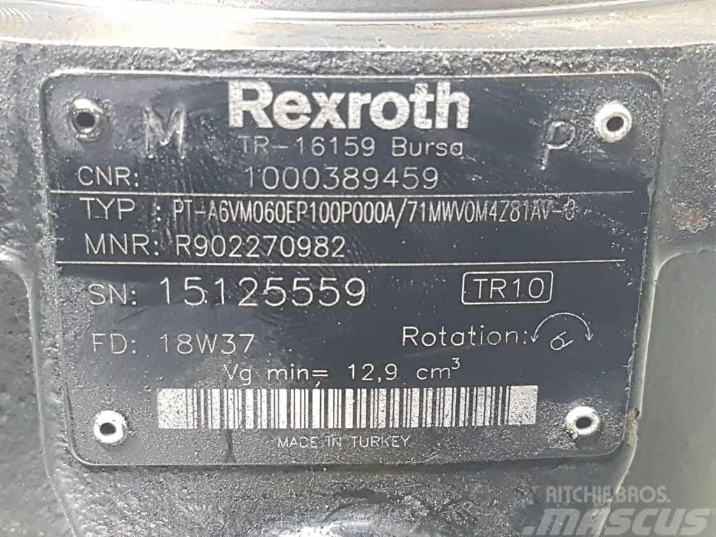 Wacker Neuson 1000389459-Rexroth A6VM060EP100-Drive motor Hidraulikos įrenginiai