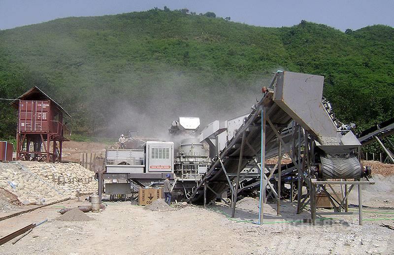 Liming KH300 mobile crushing&screening plant with hopper Mobilūs smulkintuvai