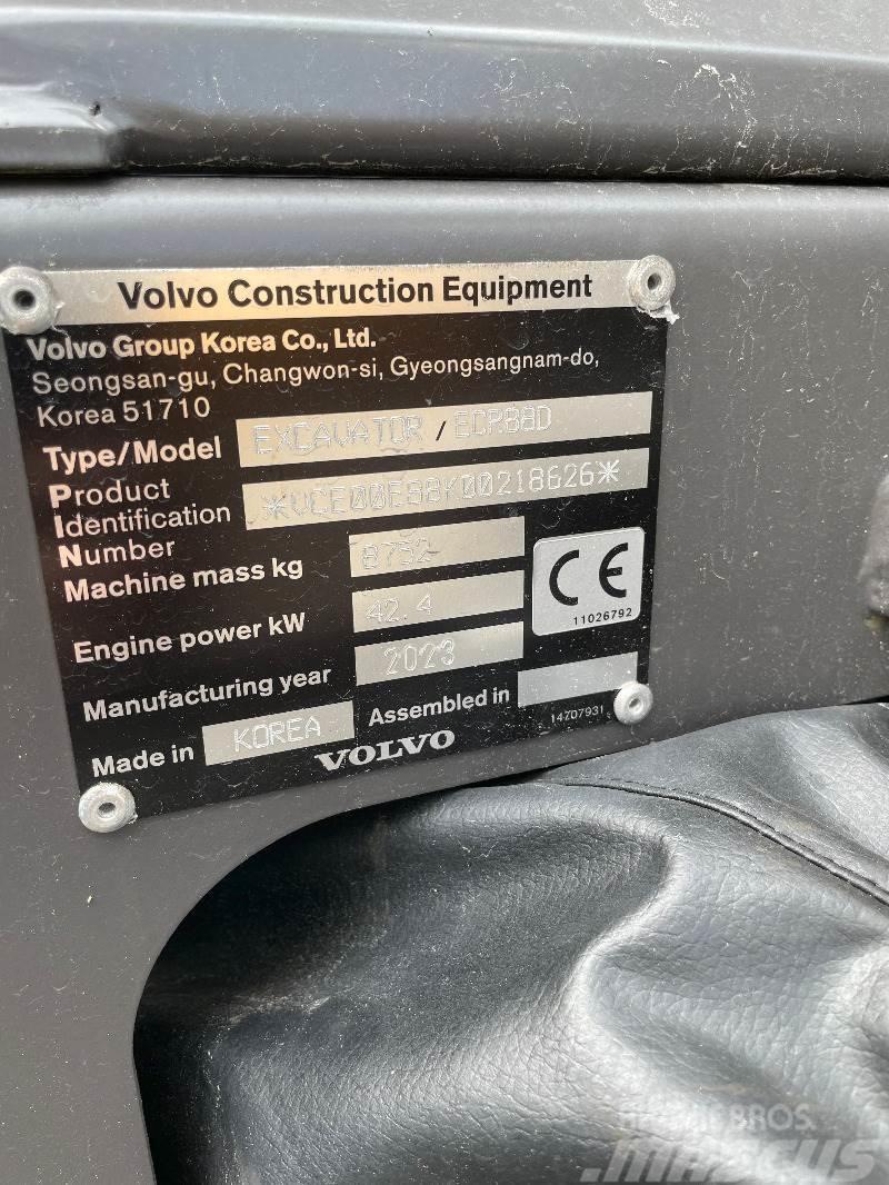 Volvo ECR 88D Vidutinės galios ekskavatoriai 7-12 t