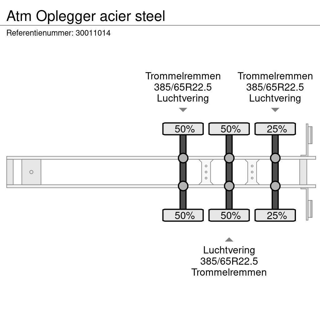ATM Oplegger acier steel Savivartės puspriekabės