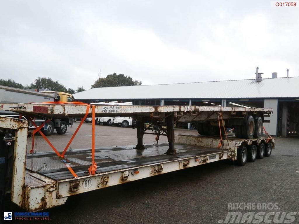  Traylona 2-axle platform trailer 39000KG / Extenda Žemo iškrovimo puspriekabės