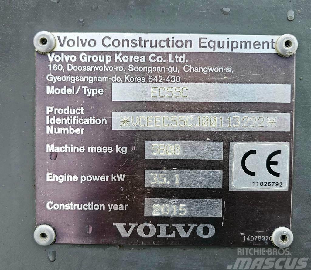 Volvo EC 55 C Mini ekskavatoriai < 7 t