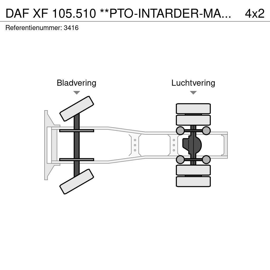DAF XF 105.510 **PTO-INTARDER-MANUAL GEARBOX** Naudoti vilkikai