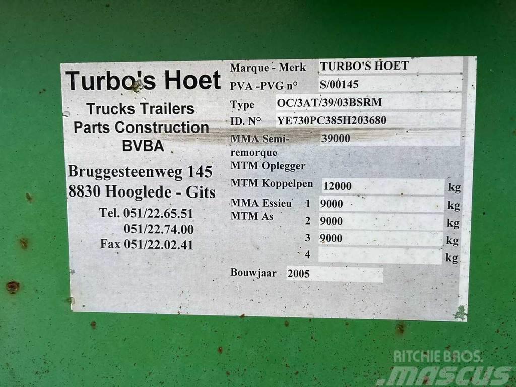  TURBO'S HOET 0C/3AT Konteinerių puspriekabės