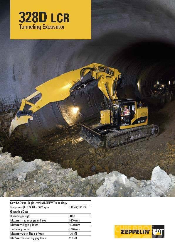 CAT 325 C CR tunnel excavator Vikšriniai ekskavatoriai