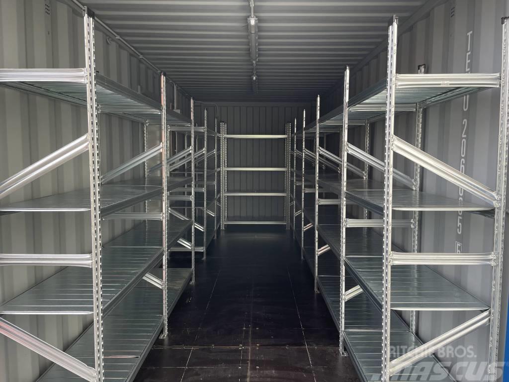  20' Lagercontainer mit Regalen, Licht, Seitentür Saugojimo konteineriai