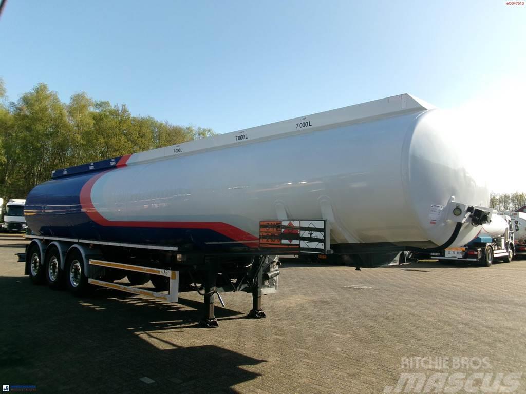 LAG Fuel tank alu 44.5 m3 / 6 comp + pump Cisternos puspriekabės
