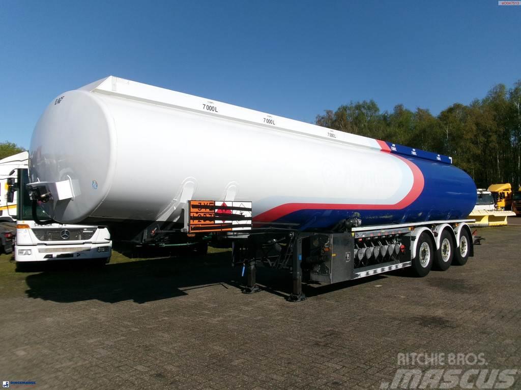 LAG Fuel tank alu 44.5 m3 / 6 comp + pump Cisternos puspriekabės