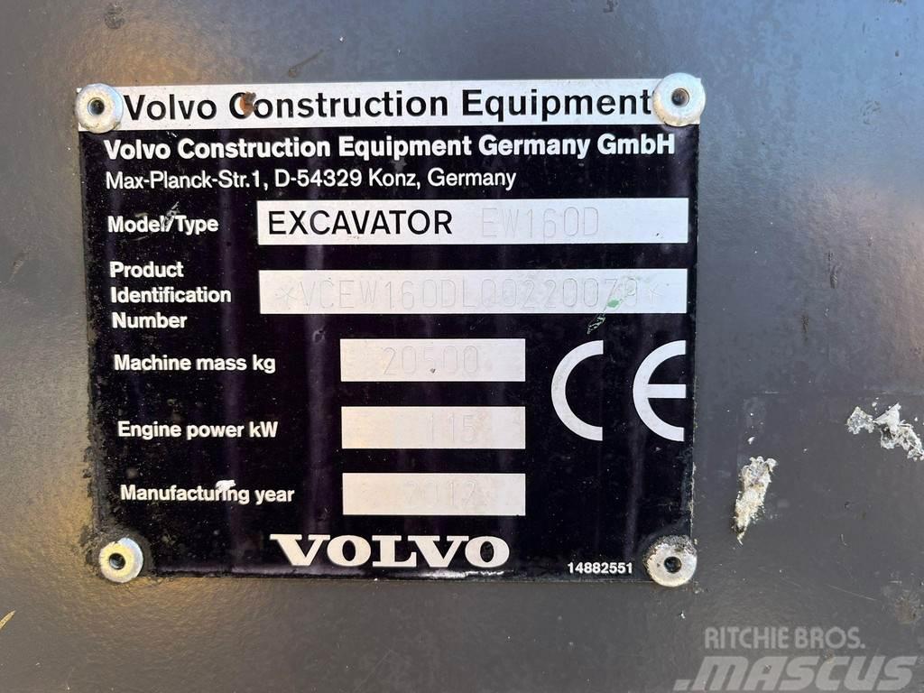 Volvo EW 160 D AC / CENTRAL LUBRICATION Ratiniai ekskavatoriai