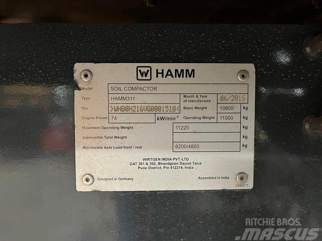 Hamm 311 Soil Compactor - No CE / Solely for export out Vieno būgno volai