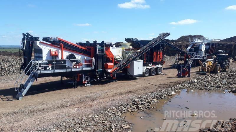Constmach 150 TPH Mobile Jaw Crushing Plant Mobilūs smulkintuvai