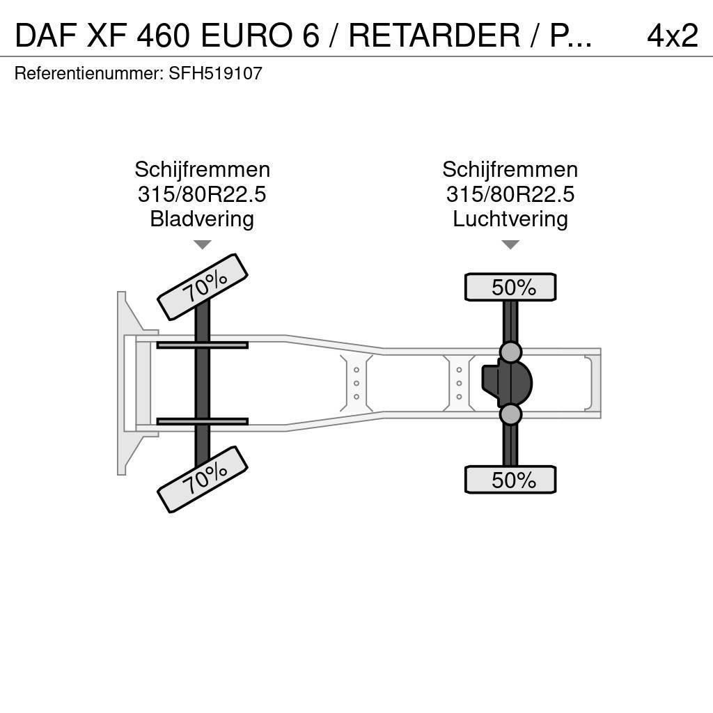 DAF XF 460 EURO 6 / RETARDER / PTO / AIRCO Naudoti vilkikai