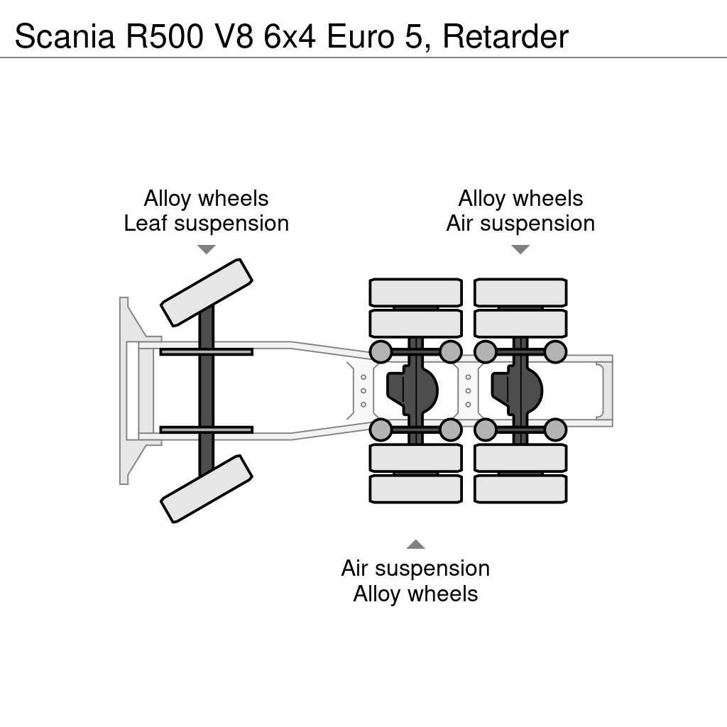 Scania R500 V8 6x4 Euro 5, Retarder Naudoti vilkikai