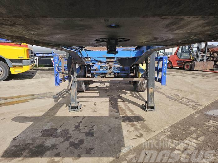 Renders 2 axle | 20 ft| steel suspension | Bpw drum. Konteinerių puspriekabės