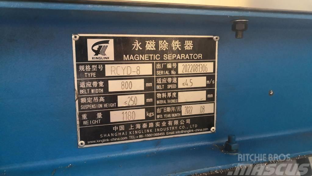 Kinglink Séparateur de fer magnétique permanent RCYD-8 Atliekų perdirbimo gamyklos