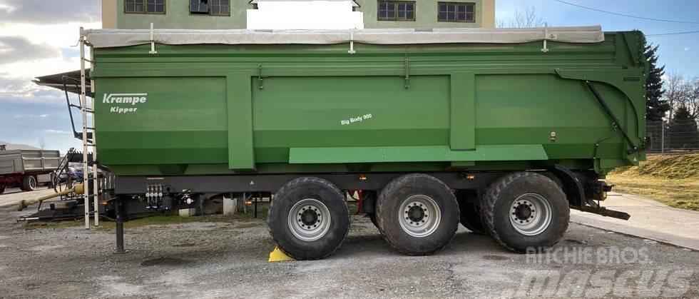 Krampe Big Body 900 Bortinių sunkvežimių priekabos su nuleidžiamais bortais
