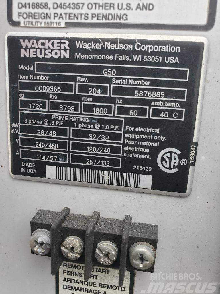 Wacker Neuson G 50 Dyzeliniai generatoriai