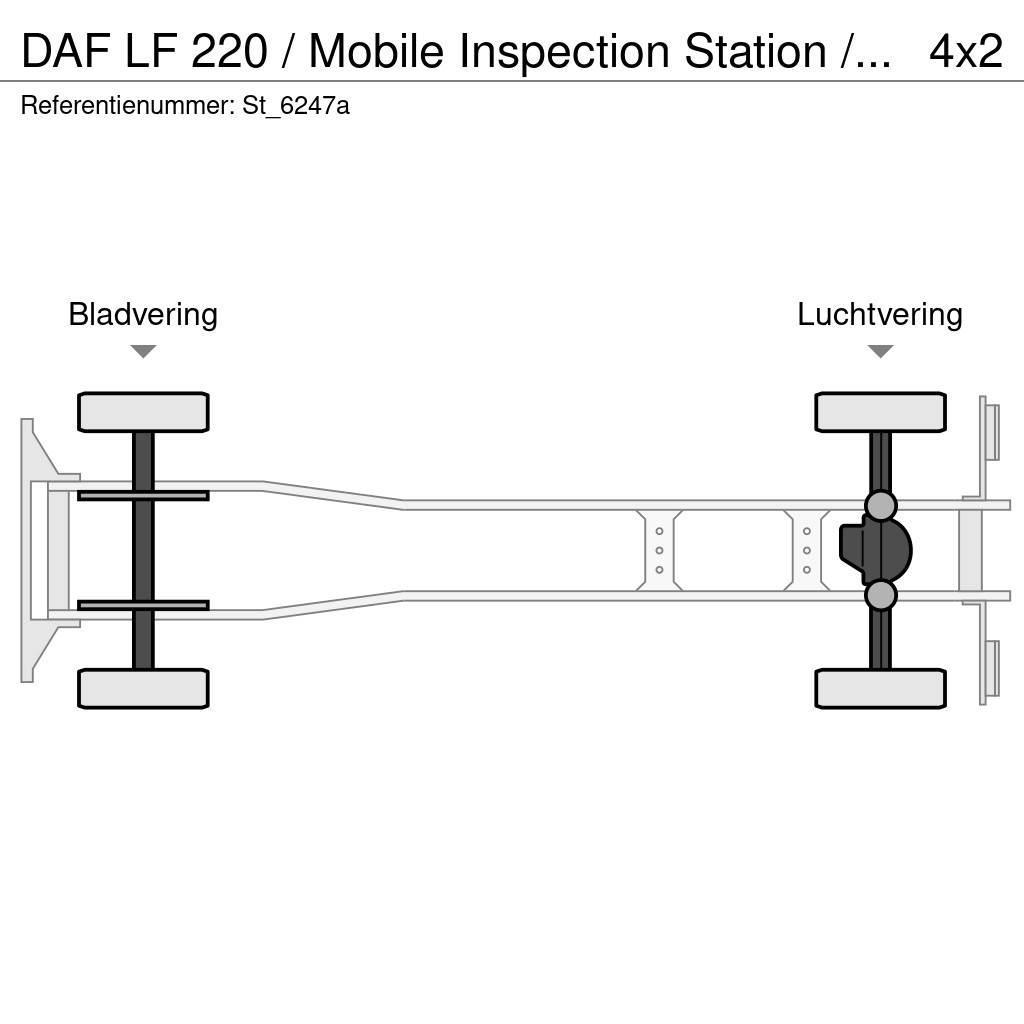 DAF LF 220 / Mobile Inspection Station / APK / TUV / M Platformos/ Pakrovimas iš šono