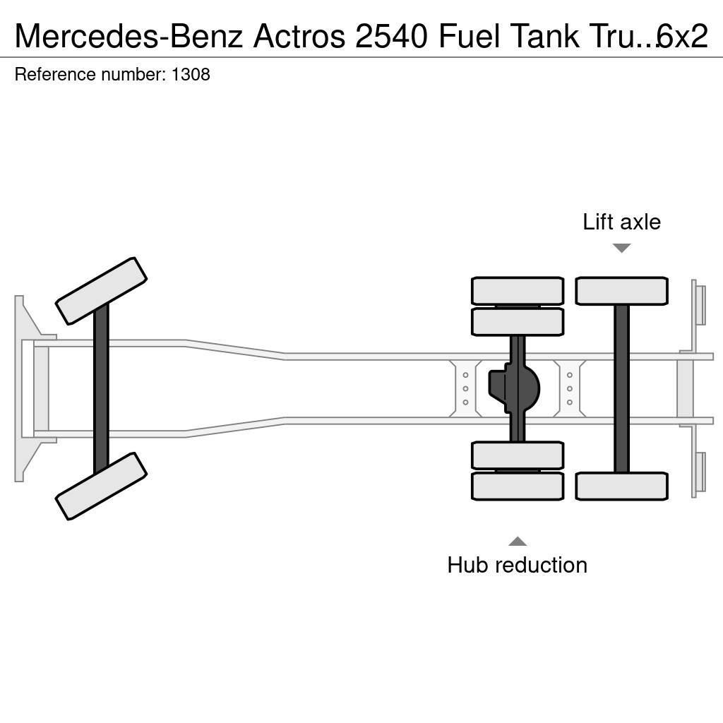 Mercedes-Benz Actros 2540 Fuel Tank Truck 20.700 Liters 6x2 V6 E Automobilinės cisternos