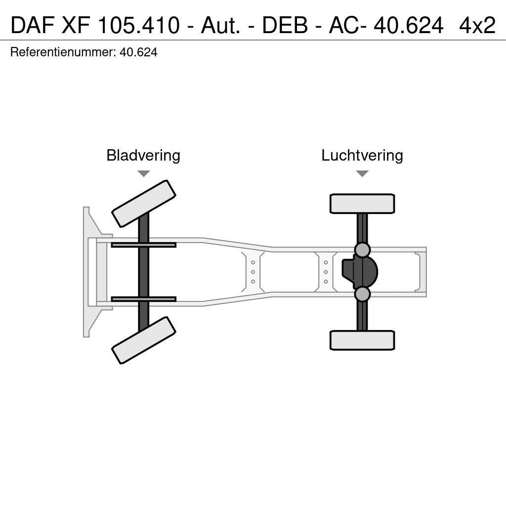 DAF XF 105.410 - Aut. - DEB - AC- 40.624 Naudoti vilkikai