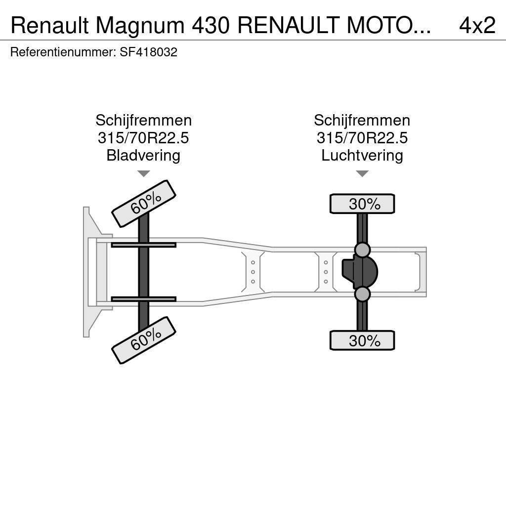 Renault Magnum 430 RENAULT MOTOR / AIRCO Naudoti vilkikai