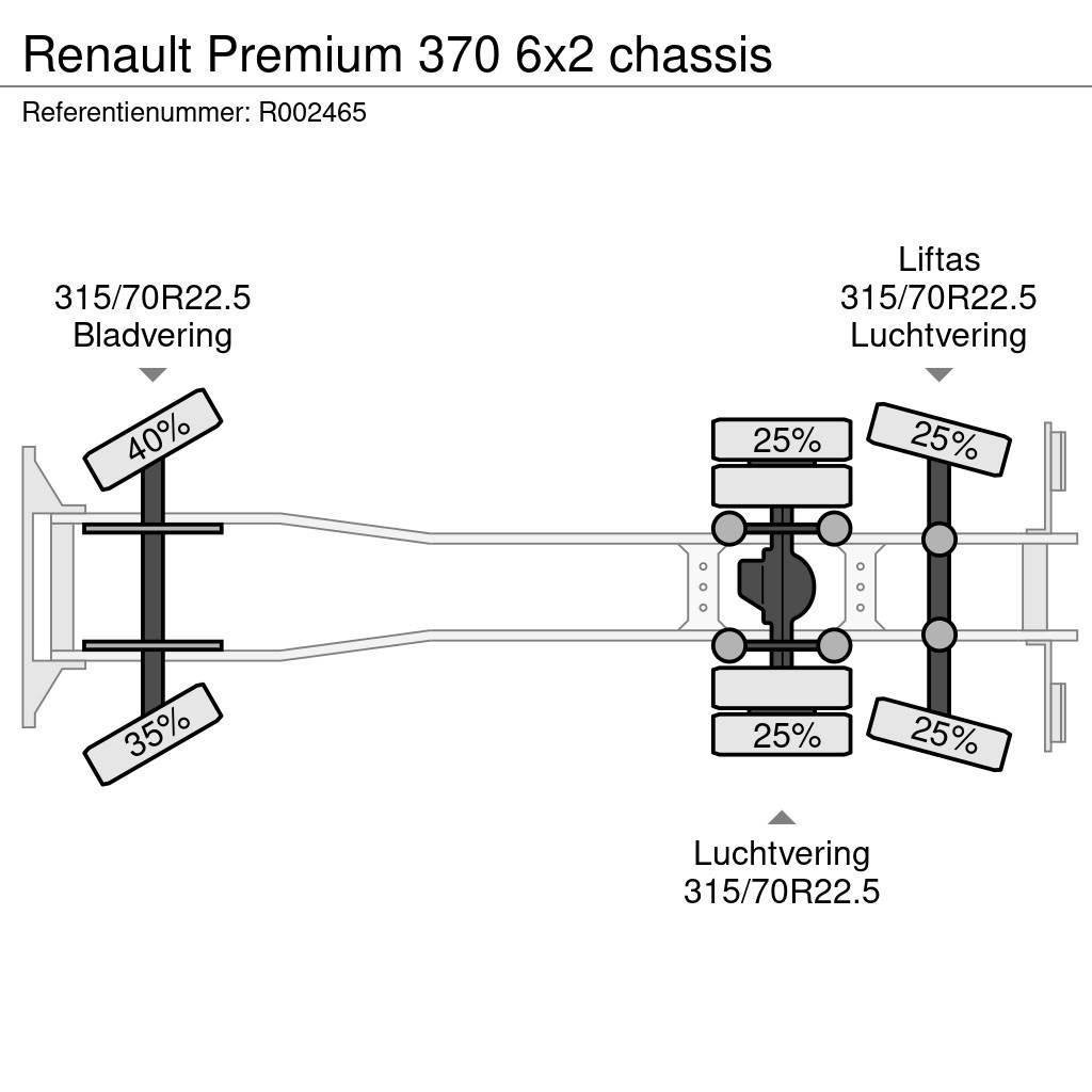 Renault Premium 370 6x2 chassis Važiuoklė su kabina