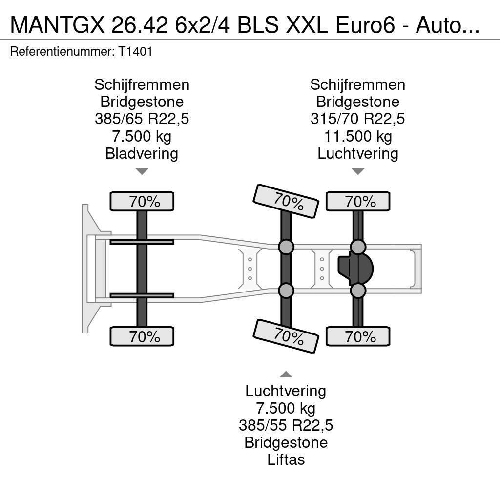 MAN TGX 26.42 6x2/4 BLS XXL Euro6 - Automaat - Standka Naudoti vilkikai