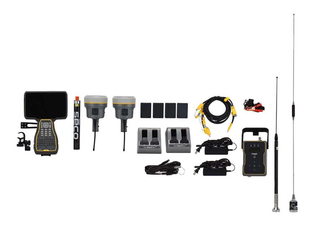 Trimble Dual R10 M2 Base/Rover GPS Kit, TSC7 Access, TDL45 Kiti naudoti statybos komponentai