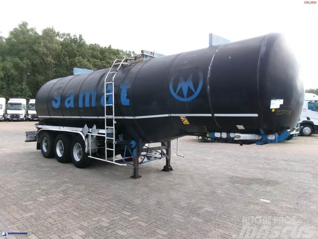 Fruehauf Bitumen tank inox 31 m3 / 1 comp + mixer & engine Cisternos puspriekabės