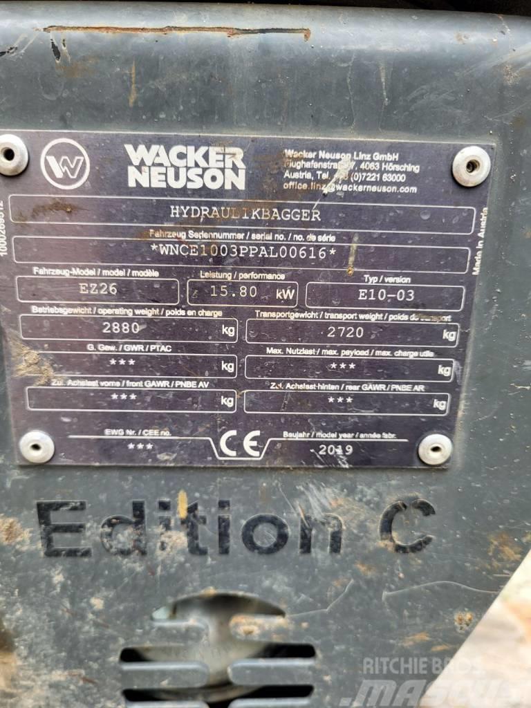 Wacker Neuson EZ 26 Mini ekskavatoriai < 7 t