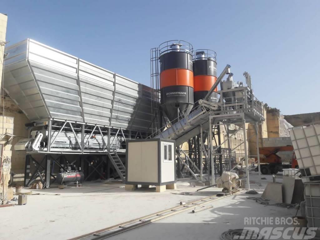 Constmach 100 M3/H Dry Type Concrete Batching Plant Betono gamybos agregatai