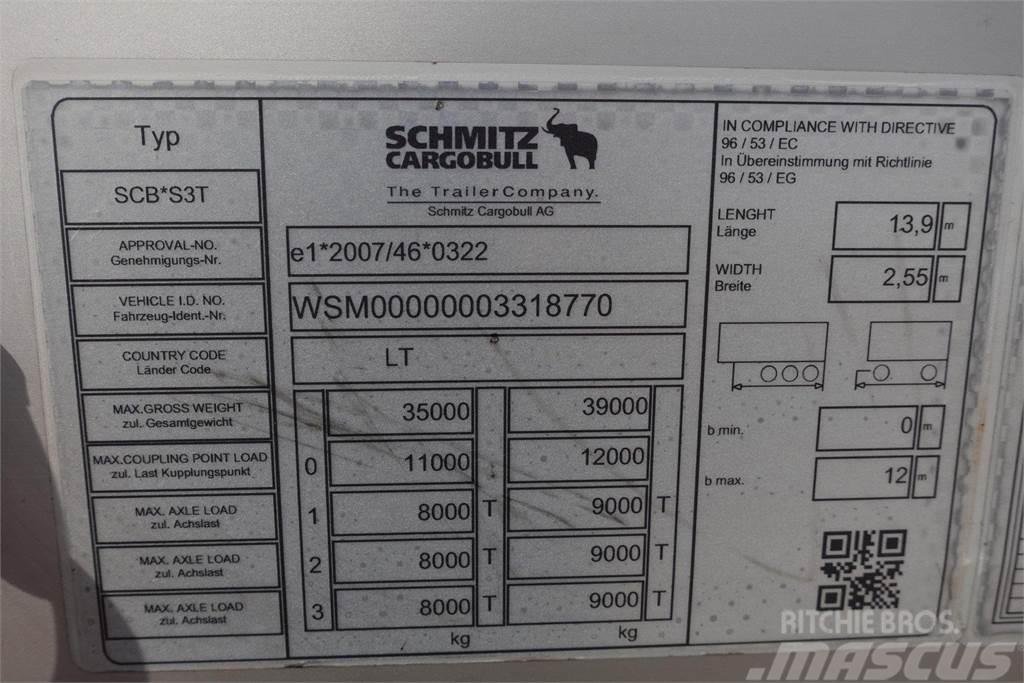 Schmitz Cargobull SCS24 Standart Curtainsider Varios, ARM, ALU, LR Priekabos su tentu