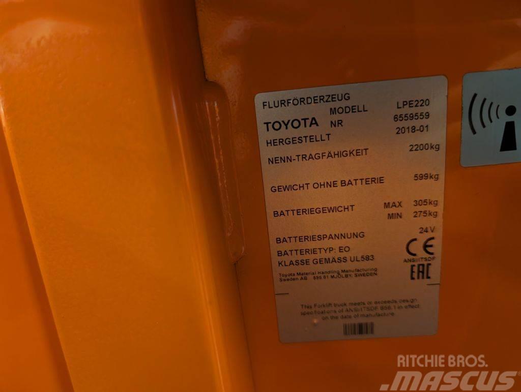 Toyota LPE 220 // Batterie 2020 // 3810 Std. // Initialhu Mažų aukščių užsakytų prekių krautuvai