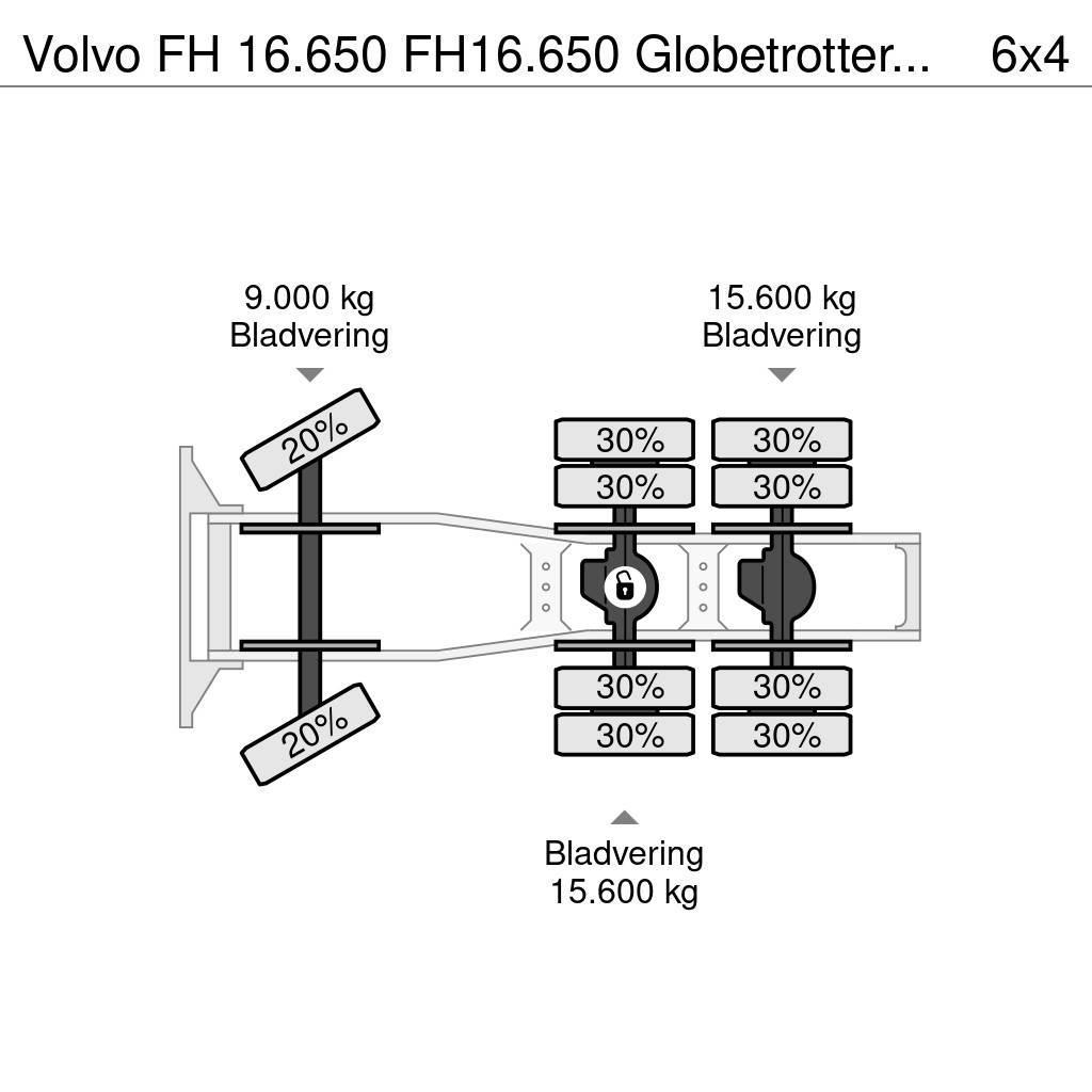 Volvo FH 16.650 FH16.650 Globetrotter EU6 VEB 200Ton Naudoti vilkikai
