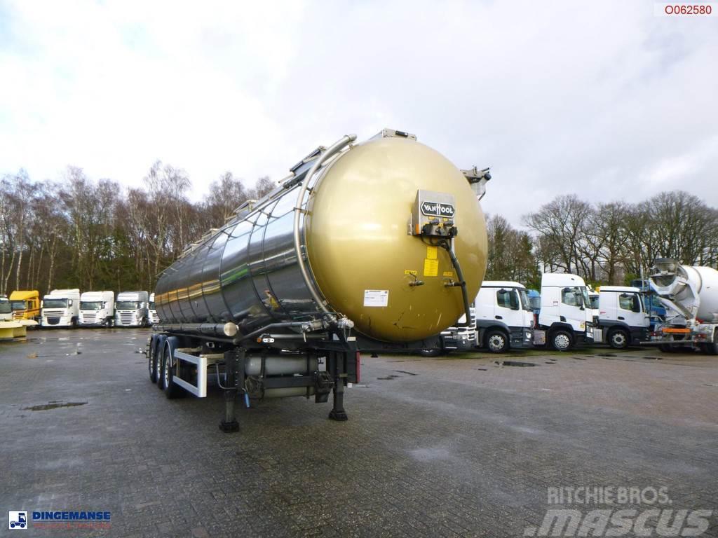 Van Hool Chemical tank inox 30 m3 / 1 comp ADR 12/03/2024 Cisternos puspriekabės