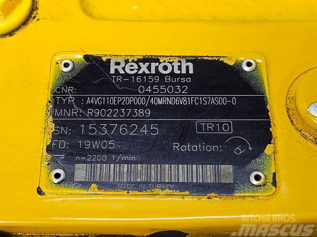 Rexroth A4VG110EP2DP000/40MR-Drive pump/Fahrpumpe/Rijpomp Hidraulikos įrenginiai