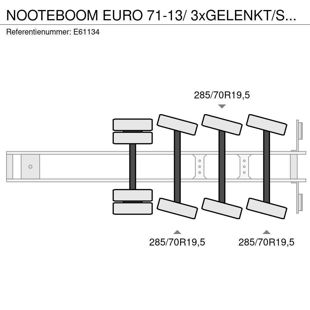 Nooteboom EURO 71-13/ 3xGELENKT/STEERING/DIR. Žemo iškrovimo puspriekabės