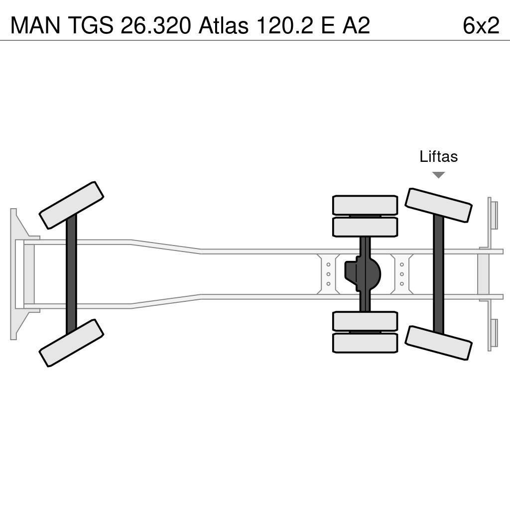 MAN TGS 26.320 Atlas 120.2 E A2 Visureigiai kranai