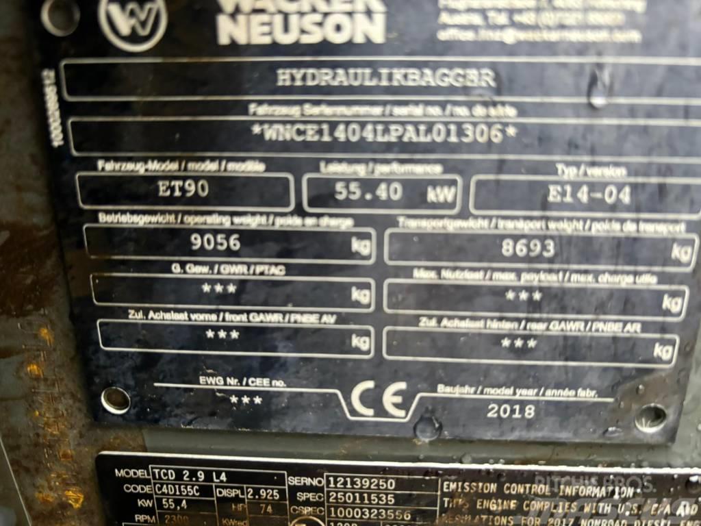 Neuson ET90 *Powertilt Vidutinės galios ekskavatoriai 7-12 t