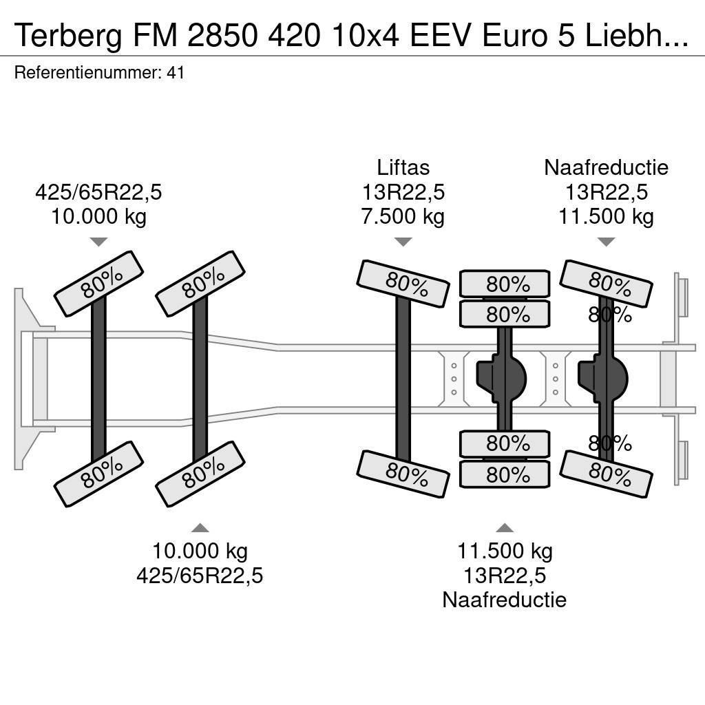 Terberg FM 2850 420 10x4 EEV Euro 5 Liebherr 15 Kub Mixer! Betonvežiai