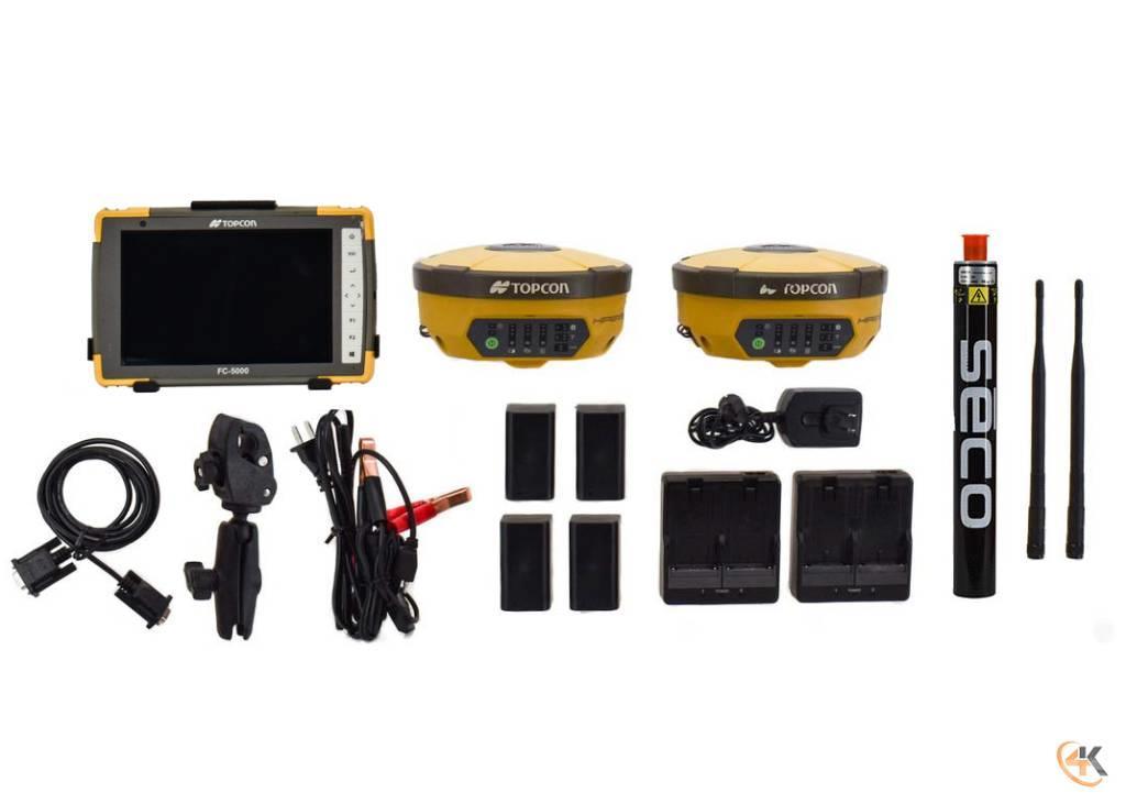 Topcon Dual Hiper V FH915 Base/Rover w FC-5000, Pocket-3D Kiti naudoti statybos komponentai