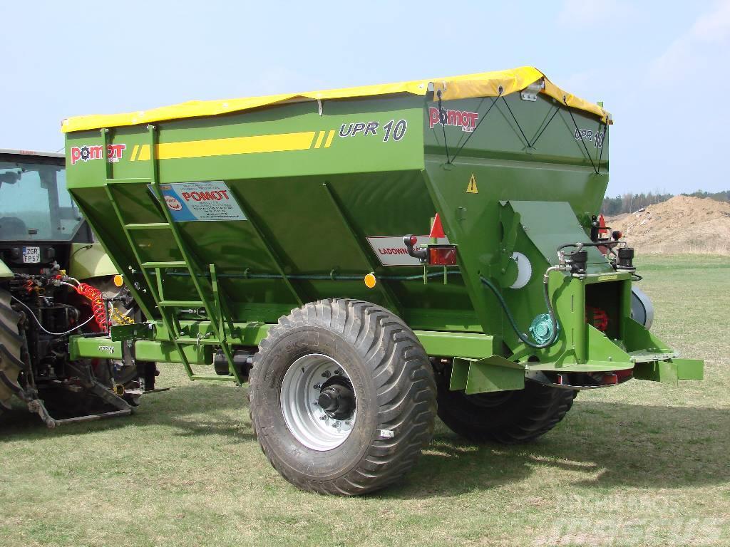 Pomot UPR 10 tones fertilizer and lime spreader, DIRECT Mineralinių trąšų barstytuvai