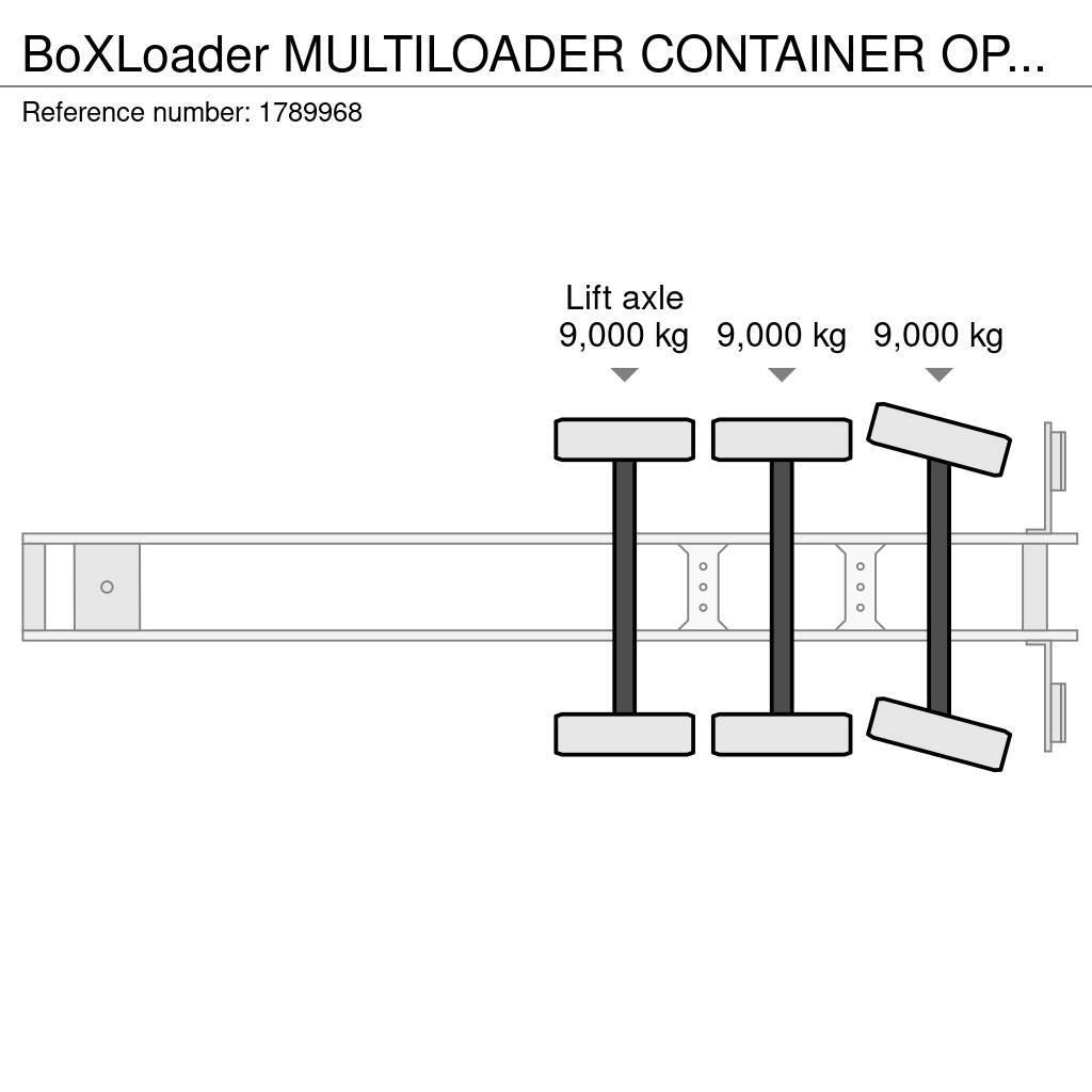  BOXLOADER MULTILOADER CONTAINER OPLEGGER/TRAILER/A Konteinerių puspriekabės